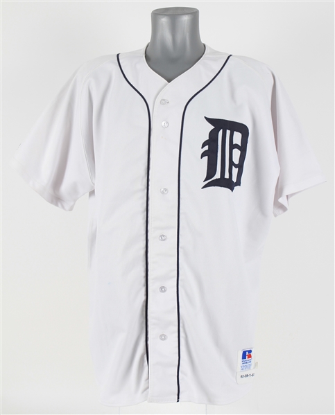 1992-93 Mike Henneman Detroit Tigers Signed Game Worn Home Jersey (MEARS LOA/JSA)
