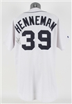 1992-93 Mike Henneman Detroit Tigers Signed Game Worn Home Jersey (MEARS LOA/JSA)