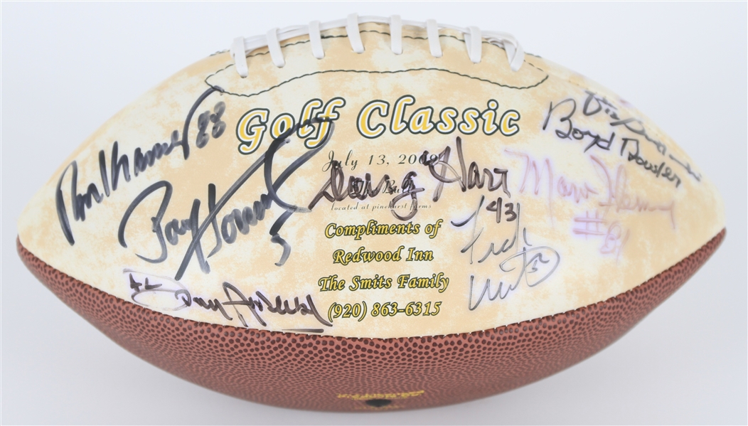 2009 Green Bay Packers Hall of Fame Golf Classic Multi Signed Football w/ 16 Signatures Including Bart Starr, Paul Hornung, Lynn Dickey & More (JSA)