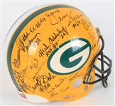 1986 Green Bay Packers Multi Signed Full Size Helmet w/ 25 Signatures Including Bart Starr, Reggie White, Tony Canadeo, Sterling Sharpe & More (JSA), 
