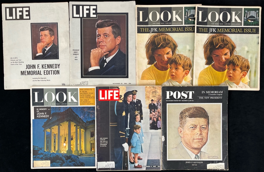 1963-64 John F. Kennedy 35th President of the United States Magazine Collection - Lot of 7