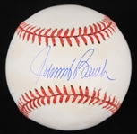 1993-94 Johnny Bench Cincinnati Reds Signed ONL White Baseball (JSA)