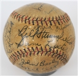 1931 New York Giants Team Signed ONL Heydler Baseball w/ 25 Signatures Including Mel Ott, Carl Hubbell, Freddie Lindstrom, Bill  Terry & More (JSA Full Letter)
