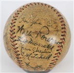 1931 New York Giants Team Signed ONL Heydler Baseball w/ 25 Signatures Including Mel Ott, Carl Hubbell, Freddie Lindstrom, Bill  Terry & More (JSA Full Letter)