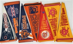 1980s-1990 NFL Full Size Pennants (Lot of 200+)