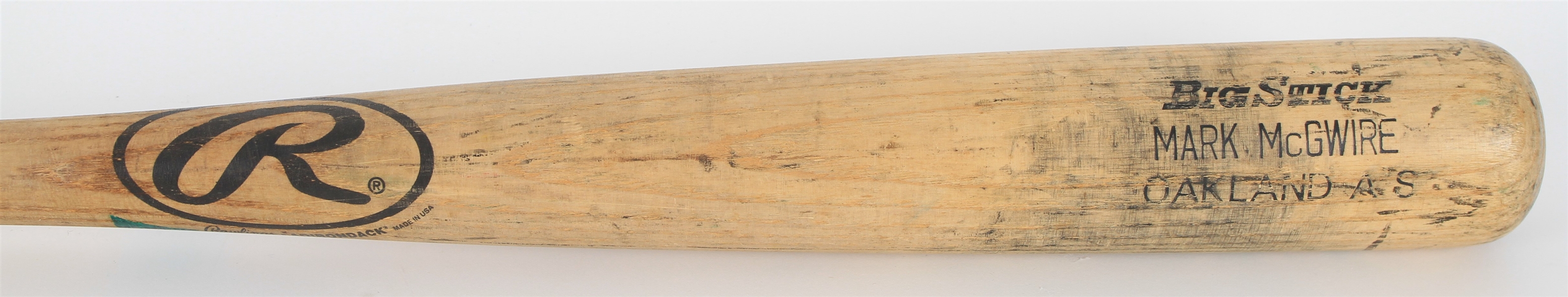 1997 Mark McGwire Oakland Athletics Rawlings Adirondack Professional Model Bat (MEARS LOA)
