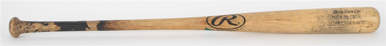 1997 Mark McGwire Oakland Athletics Rawlings Adirondack Professional Model Bat (MEARS LOA)