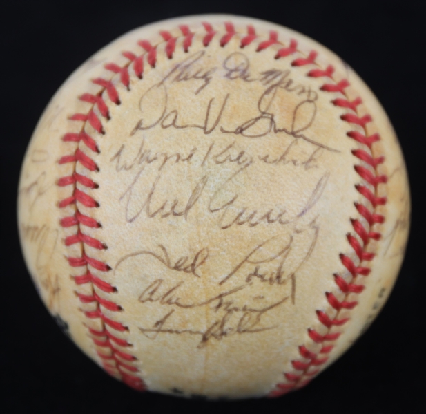 Lot Detail - 1985 Cincinnati Reds Team Signed ONL Feeney Baseball w/ 25 ...