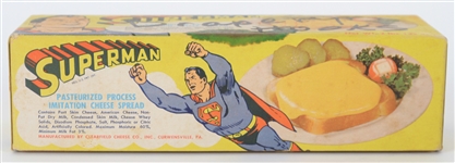 1967 Superman Pasteurized Process Imitation Cheese Spread Box