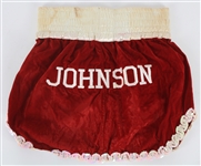 1994 Mark Too Sharp Johnson World Flyweight Champion Signed Fight Worn Trunks (MEARS LOA/JSA)