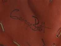 1960's-80's Player Endorsed Store Model Baseball Mitts - Lot of 4 w/ Ted Williams, Tom Seaver, Carl Yastrzemski & George Brett