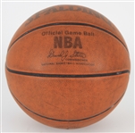 1998 Chuck Daly Orlando Magic 600th Career Win Game Used ONBA Stern Basketball (MEARS LOA/Daly LOA)