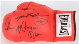 2014 Sugar Ray Leonard Thomas "Hit Man" Hearns Dual Signed Everlast Boxing Glove (PSA/DNA)
