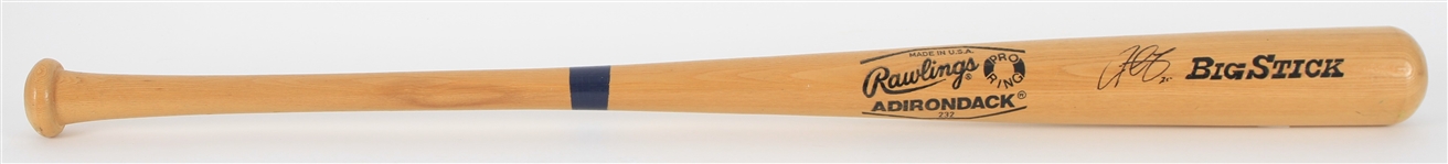 2000's Derrek Lee Chicago Cubs Signed Rawlings Adirondack Bat *JSA*