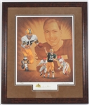 1998 Bart Starr Green Bay Packers Signed 25" x 30" Hall of Fame Lithograph (JSA) 199/550 