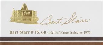 1998 Bart Starr Green Bay Packers Signed 25 x 30 Hall of Fame Lithograph (JSA) 199/550 