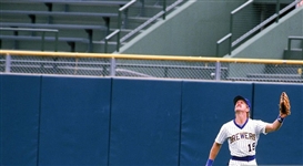 1970s-1999 circa Milwaukee County Stadium Milwaukee Brewers Outfield Wall Pad