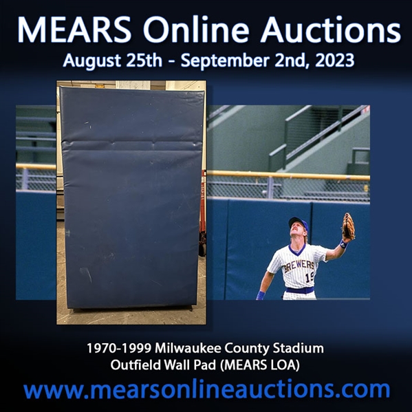 1970s-1999 circa Milwaukee County Stadium Milwaukee Brewers Outfield Wall Pad