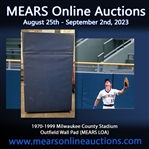 1970s-1999 circa Milwaukee County Stadium Milwaukee Brewers Outfield Wall Pad