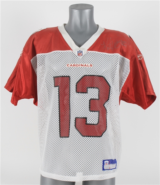 2007-09 Kurt Warner Arizona Cardinals Signed Practice Jersey (MEARS LOA/JSA & PSA/DNA)