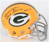 2000s Bart Starr Green Bay Packers Signed & Inscribed Mini Helmet (JSA)