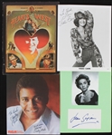 1960s-1970s Charley Pride Jeff Bridges and More Autographed Cut 8"x10" B&W and Colored Photos (JSA) (Lot of 4)