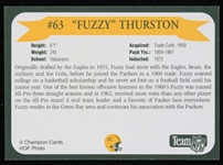 1959-1967 Fuzzy Thurston (d.2014) Green Bay Packers Autographed Commemorative Trading Card (JSA)