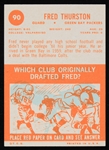 1962 Fuzzy Thurston (d.2014) Green Bay Packers Autographed Topps Trading Card #90 (JSA)