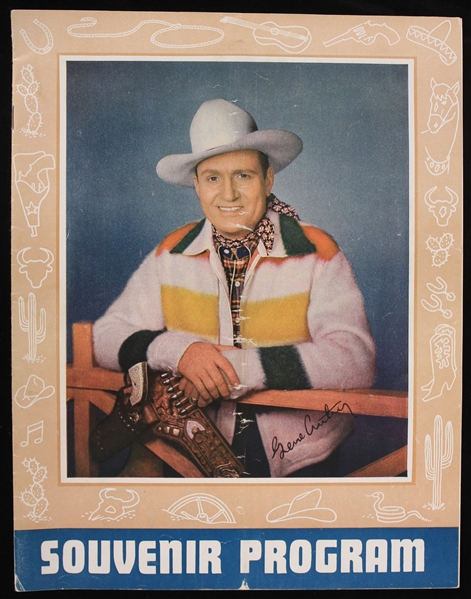 1949 Gene Autry Show Souvenir Program