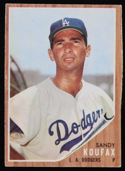 1962 Sandy Koufax Los Angeles Dodgers Topps Trading Card # 5