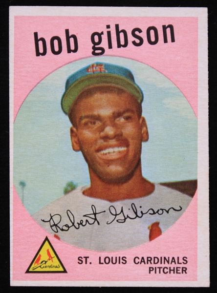 1959 Bob Gibson St. Louis Cardinals Topps Trading Card #514