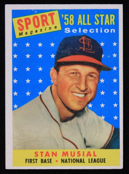 1959 Stan Musial St. Louis Cardinals Topps Trading Card #476