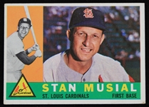 1960 Stan Musial St. Louis Cardinals Topps Trading Card #250