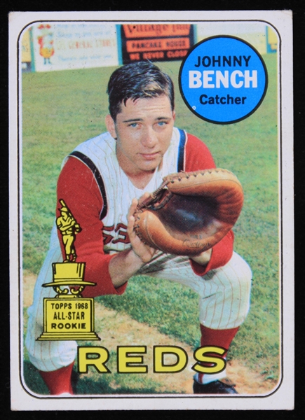 1969 Johnny Bench Cincinnati Reds Topps Trading Card # 95