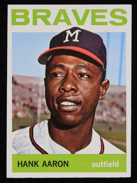 1964 Hank Aaron Milwaukee Braves Topps Trading Card #300