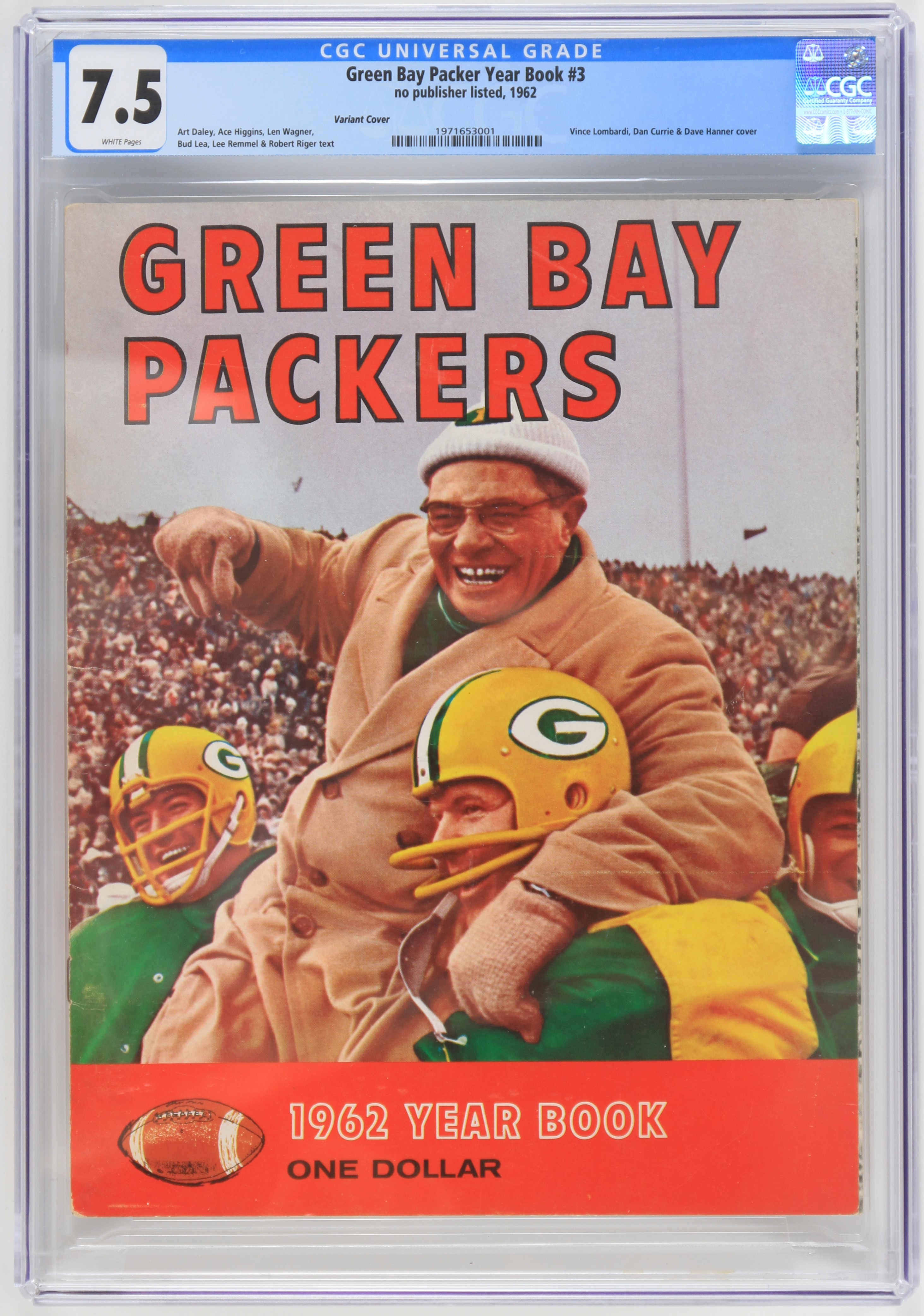 Lot Detail - 1962 Green Bay Packers Year Book RARE RED VARIANT (CGC ...