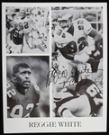 1985-1992 Reggie White (d.2004) Philadelphia Eagles Autographed 8"x10" B&W Photo (JSA)