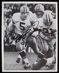 1958-1966 Paul Hornung (d.2020) and Jim Taylor (d.2018) Green Bay Packers Autographed 8"x10" B&W Photo (JSA)