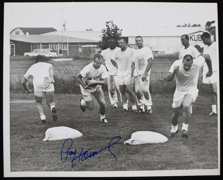 1957-1966 Paul Hornung (d.2020) Green Bay Packers Autographed 8"x10" B&W Photo (JSA)