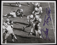 1958-1966 Jim Taylor (d.2018) Green Bay Packers Autographed 8"x10" B&W Photo (JSA)