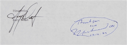 1989 Muhammad Ali Signed Letter (JSA) (Lot of 2)