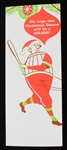 1970 Milwaukee Brewers Inaugural Season Exploding Baseball Holiday Card