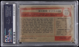 1954 Richie Ashburn Philadelphia Phillies Bowman Trading Card #15 (Graded VG-3)