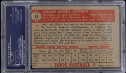 1952 Billy Johnson St. Louis Cardinals Topps Trading Card #83 (Graded VG-EX 4)