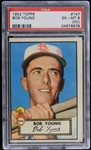 1952 Bob Young St. Louis Browns Topps Trading Card #147 (Graded EX-MT 6 (OC))