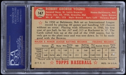 1952 Bob Young St. Louis Browns Topps Trading Card #147 (Graded EX-MT 6 (OC))
