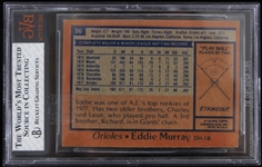 1978 Eddie Murray Baltimore Orioles Topps Trading Card #36 (Beckett Graded VG 3.5)