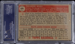 1952 Ted Wilks Pittsburgh Pirates Topps Trading Card #109 (Graded EX-MT 6 (MC))