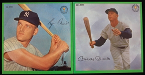 1962 Mickey Mantle and Roger Maris New York Yankees AuraVision Records (Lot of 2)