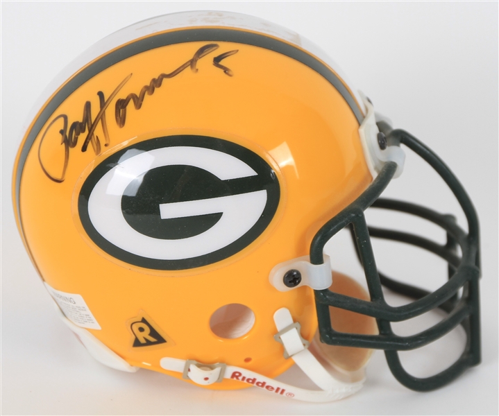 2000s Paul Hornung Green Bay Packers Signed Mini Helmet (JSA)